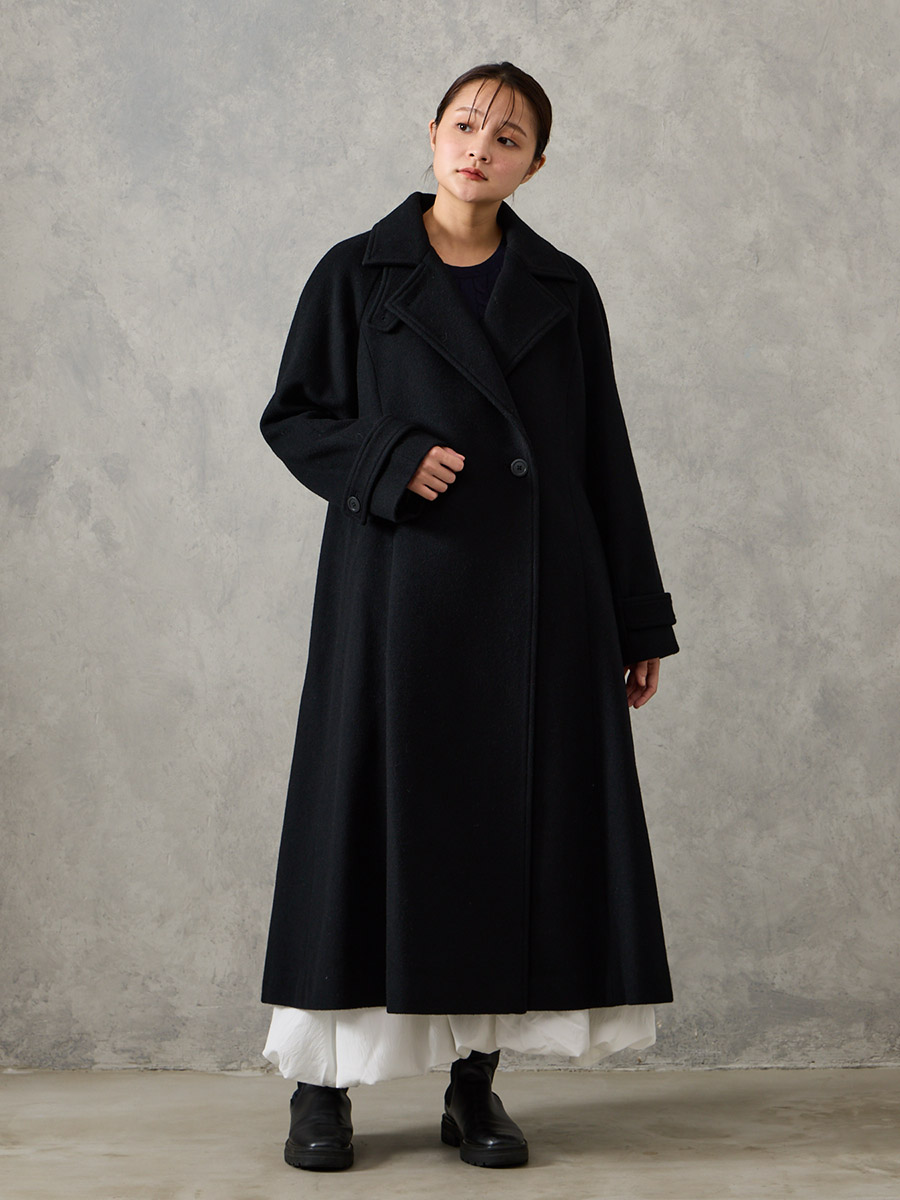 90s AD1997 97AW ウールオーバーコート archive モヘア 黒 12520006