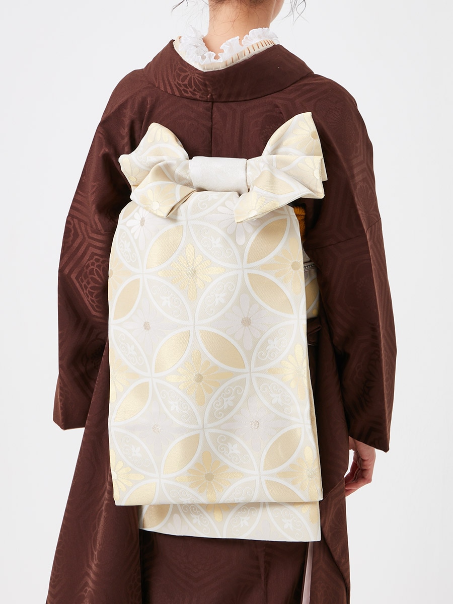 残りわずか】【予約商品】袋帯単品「七宝」(FREE ゴールド): ふりふ