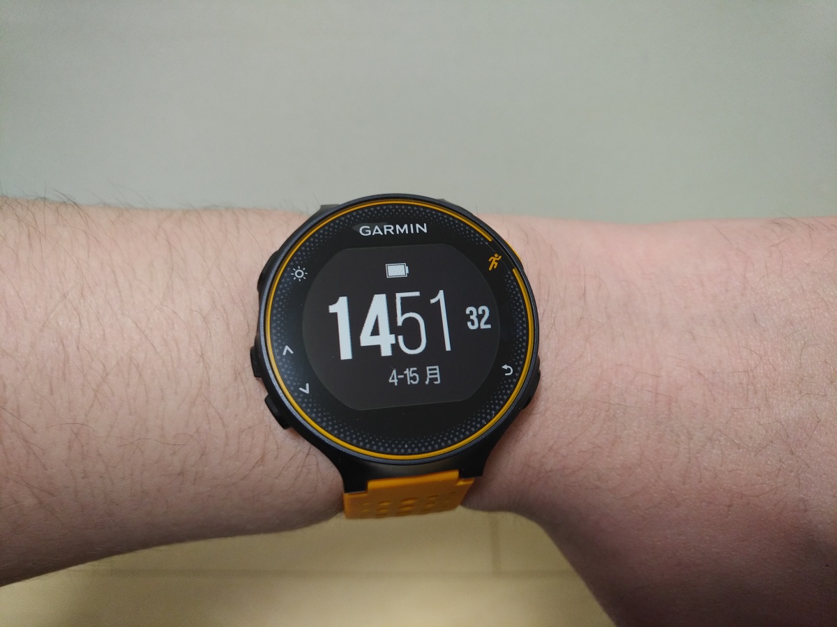 GARMIN ForeAthlete 235Jをレビュー！光学式心拍計内蔵のGPSランニング