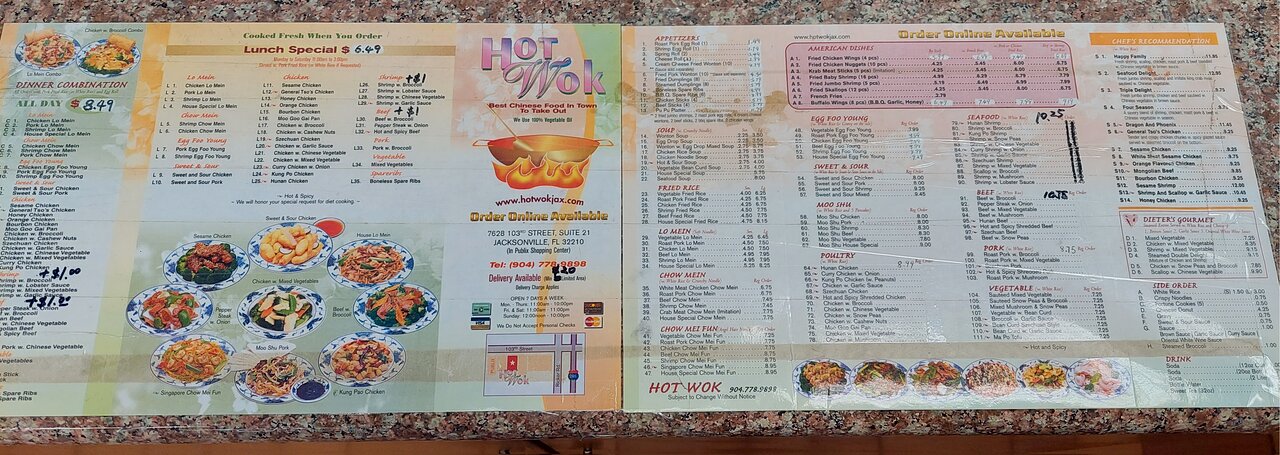 HOT WOK, Jacksonville - 7628 103rd St - Restaurant Reviews, Photos