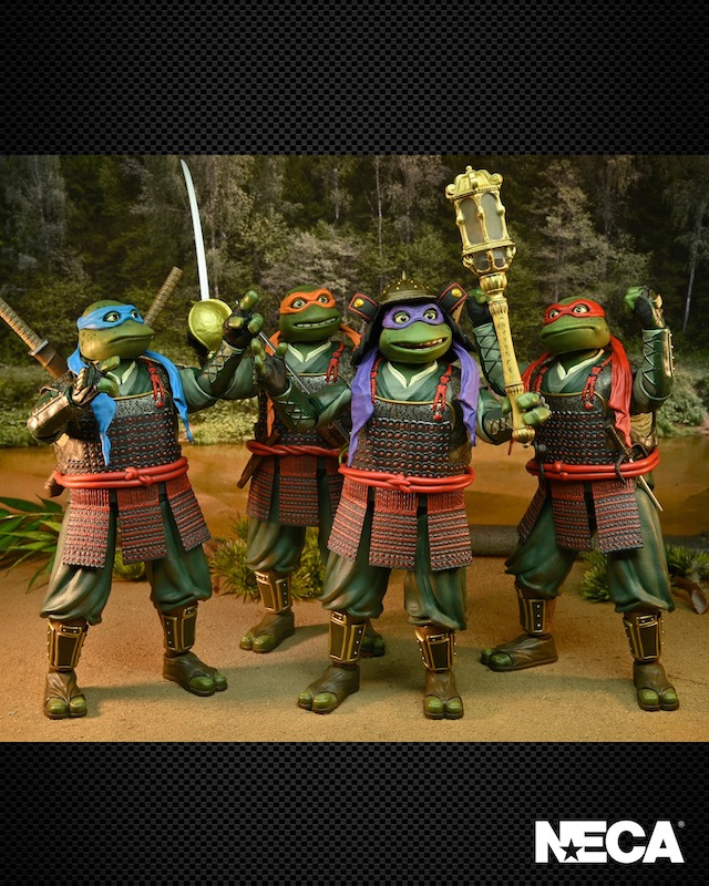 NECA Toys Teenage Mutant Ninja Turtles 3 Samurai 4-Pack - San