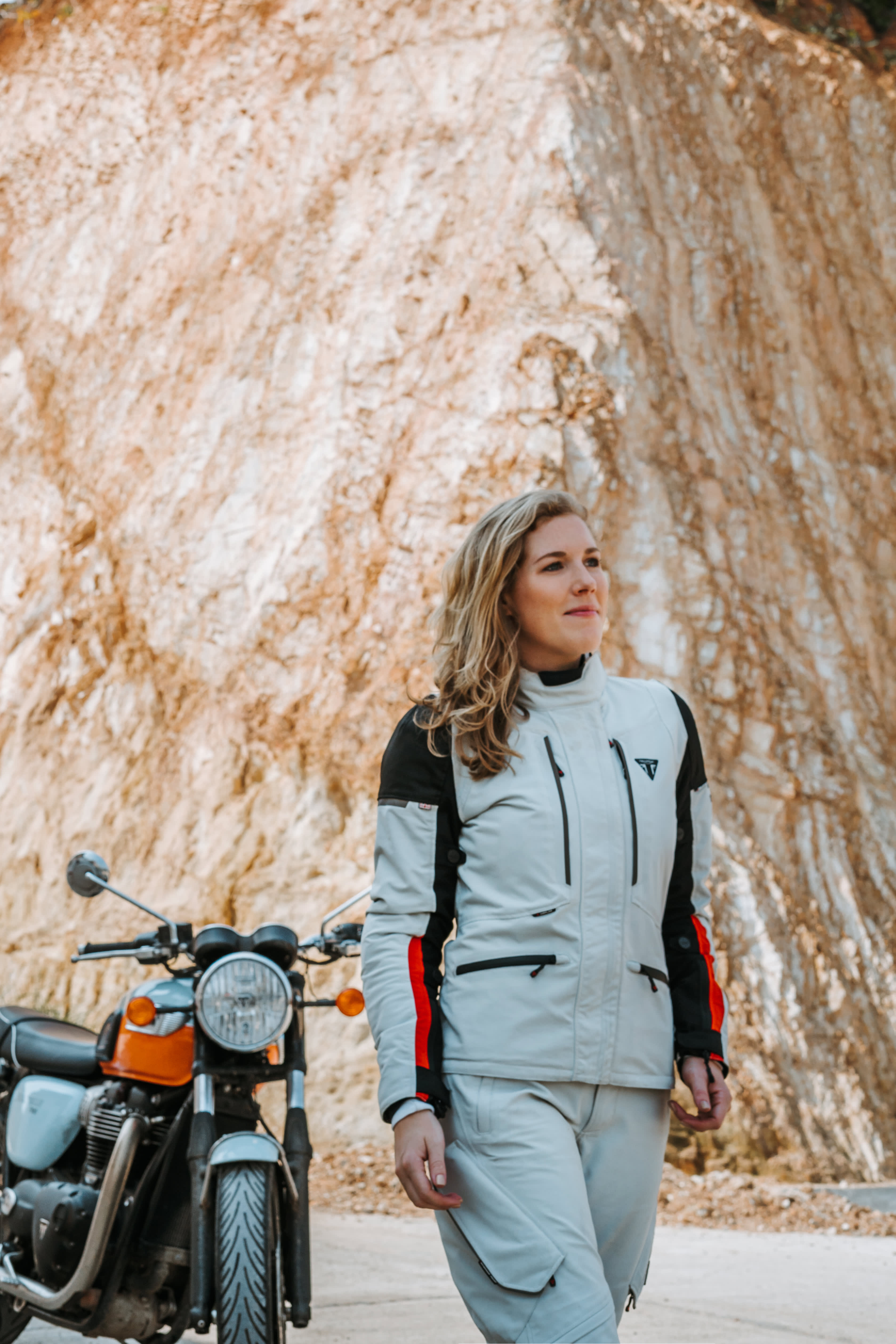 Hythe Womens Grey Lite Jacket | Motorcycle Clothing