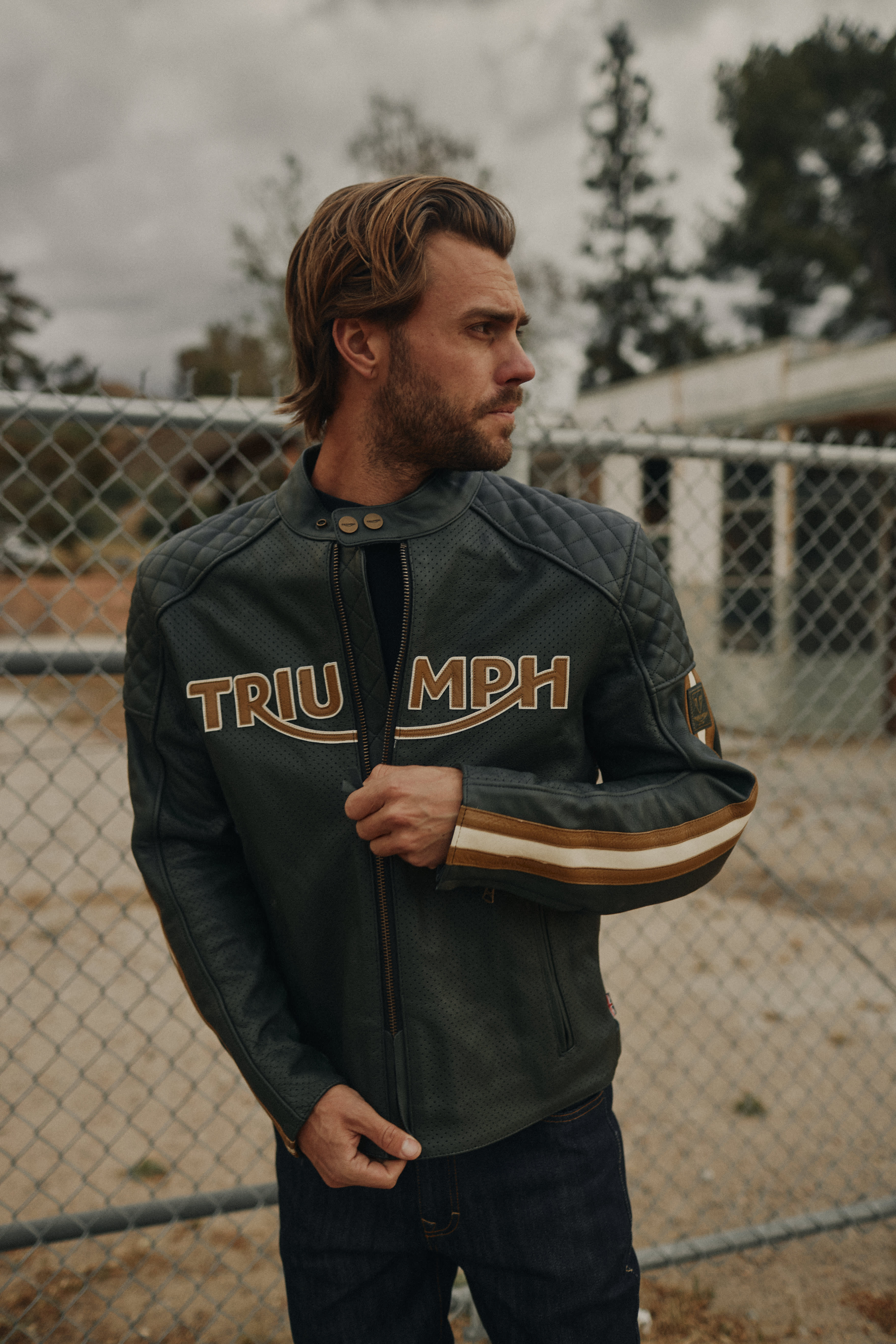 Braddan Air Race Jacket in Black | Motorcycle Clothing