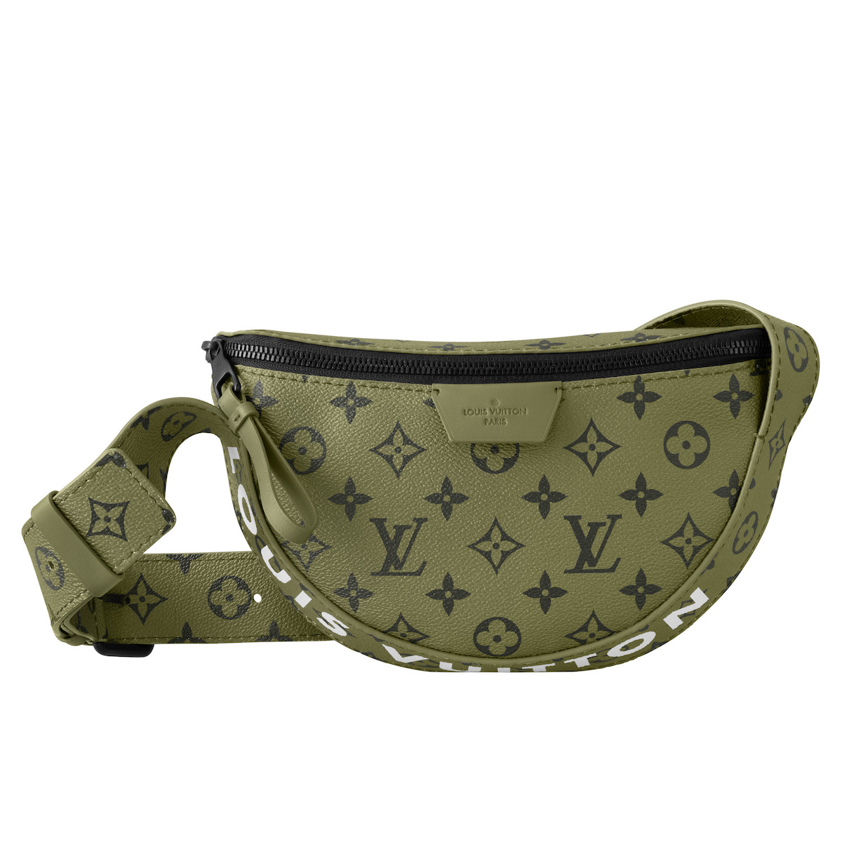 ルイ・ヴィトン」からグリーンの新作モノグラムバッグ 半月型のクロス