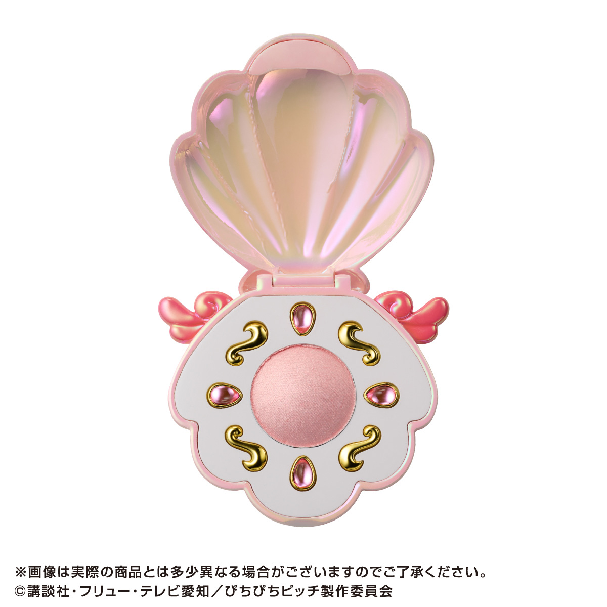 バンダイがアニメ「ぴちぴちピッチ」の貝殻形コンパクトコスメを発売