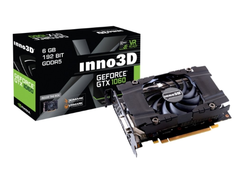 ショートサイズのGTX1060 6GBモデル「Inno3D GeForce GTX 1060 Compact