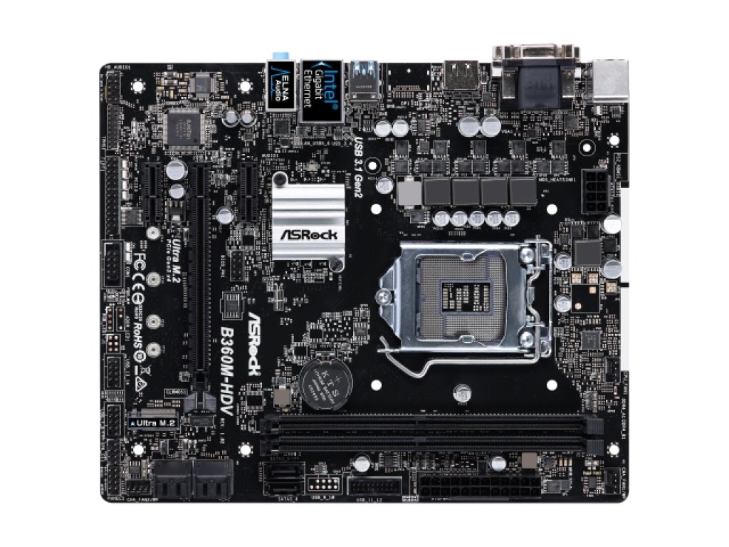 ASRock B360M-HDV インテル 300シリーズ LGA1151対応 intel B360チップ