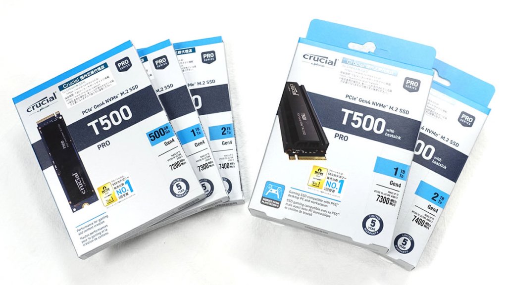 シーケンシャル読込最大7,400MB/s、CrucialからPCIe Gen4 M.2 2280