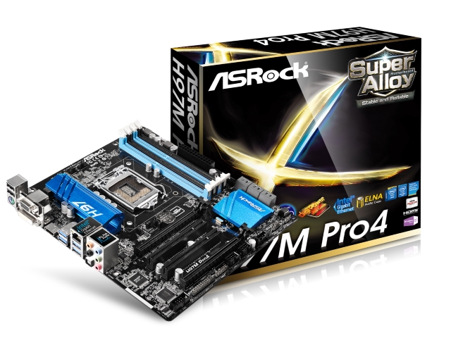 ASRock H97M Pro4 インテル 9シリーズ LGA1150対応 intel H97チップ