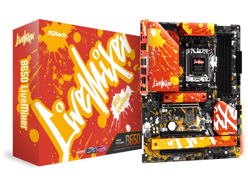 ASRock B650 LiveMixer AMD 600シリーズ Socket AM5対応 AMD B650