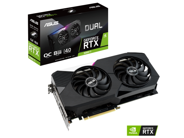 ASUS DUAL-RTX3060TI-O8G ASUS DUAL シリーズ GEFORCE RTX 3060 Ti 8GB