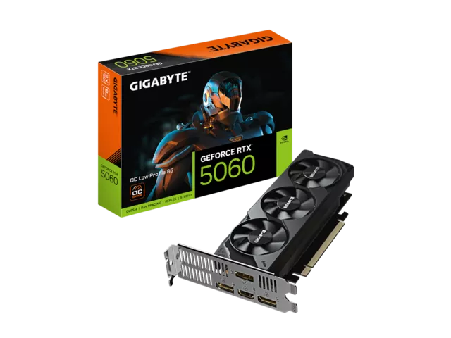 GIGABYTE GeForce RTX 5060 OC Low Profile 8G GEFORCE RTX 5060 8GB