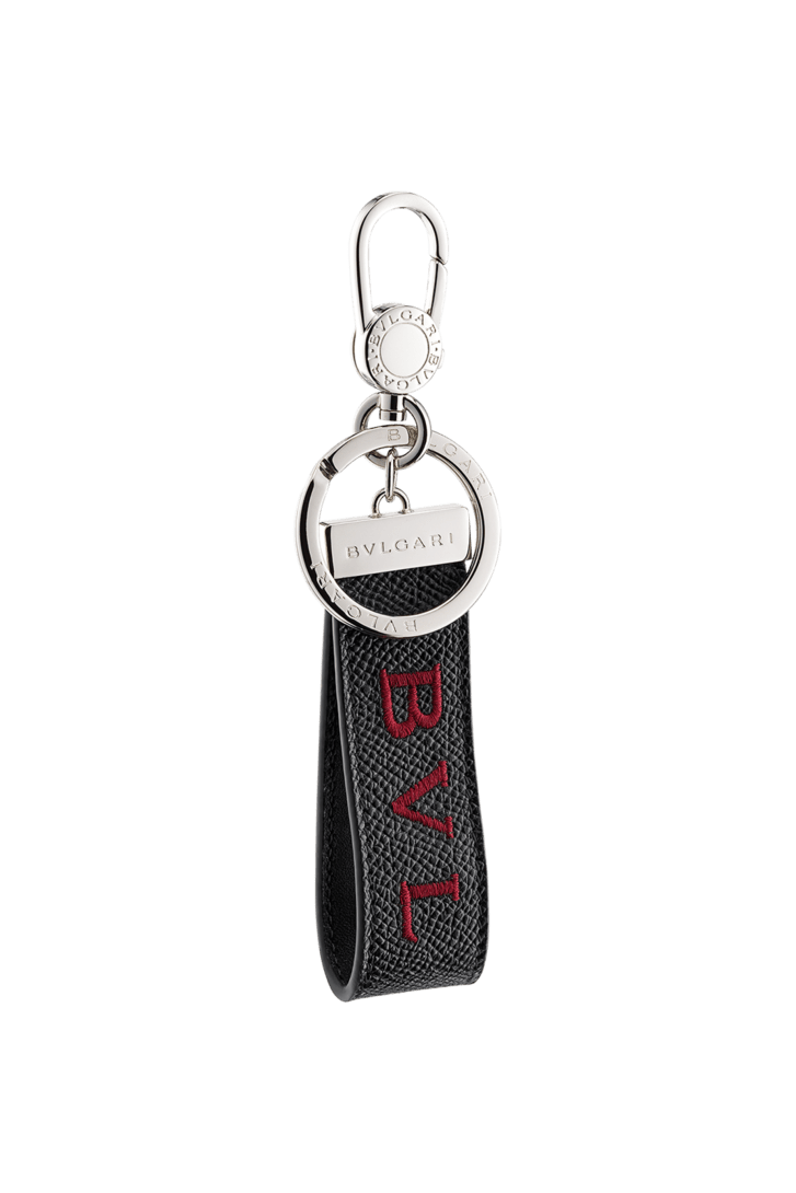 Black Calf leather Bvlgari Bvlgari Man Keyring 290854 | Bvlgari