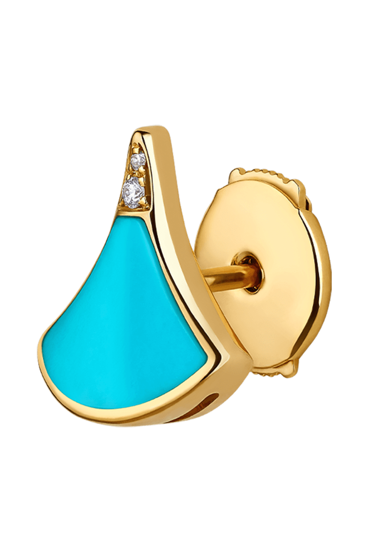 Yellow gold Divas' Dream Single Earring 361995 | Bvlgari