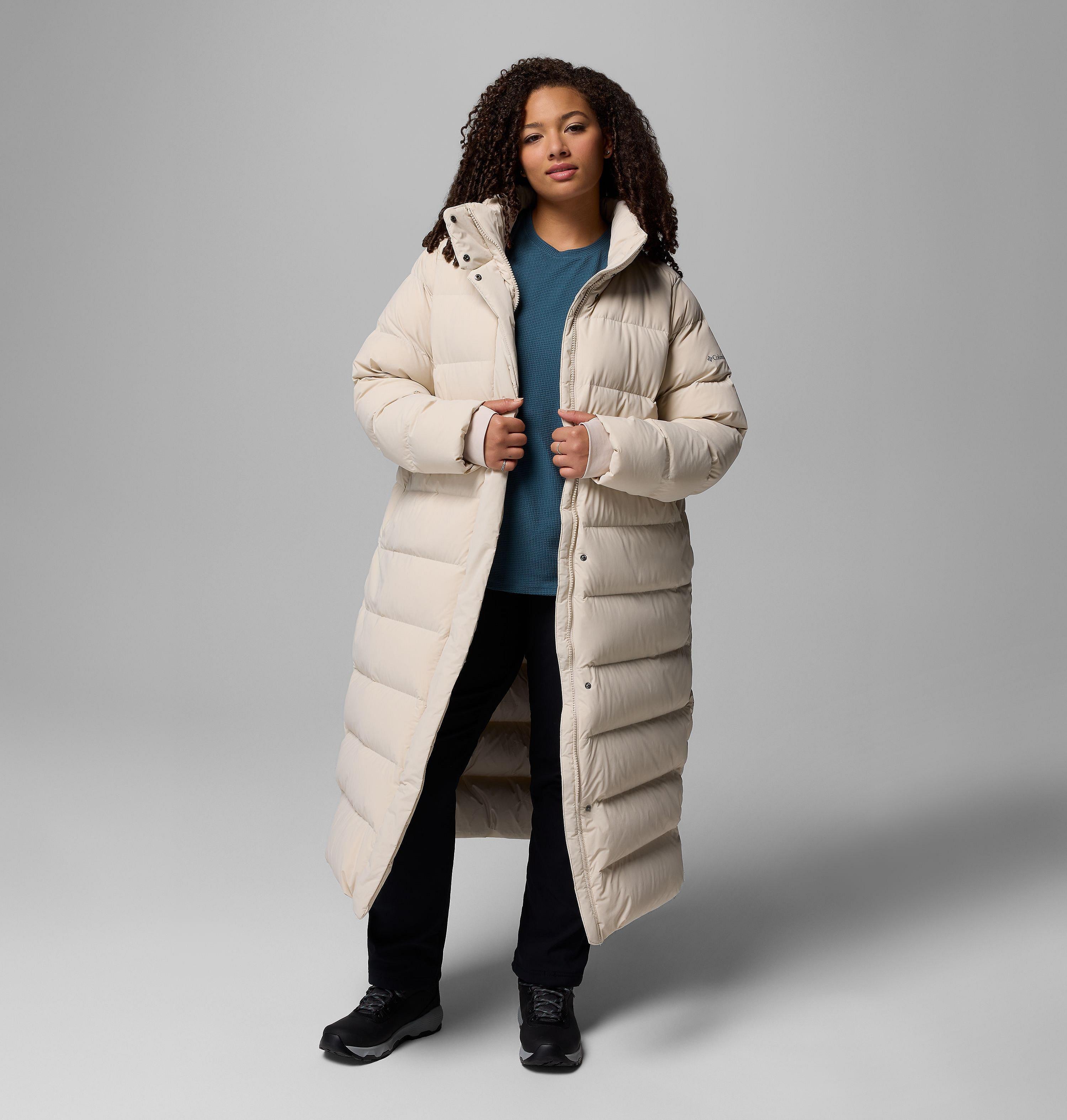 Women's Amaze Puff Long Hooded Jacket - Plus Size | Columbia