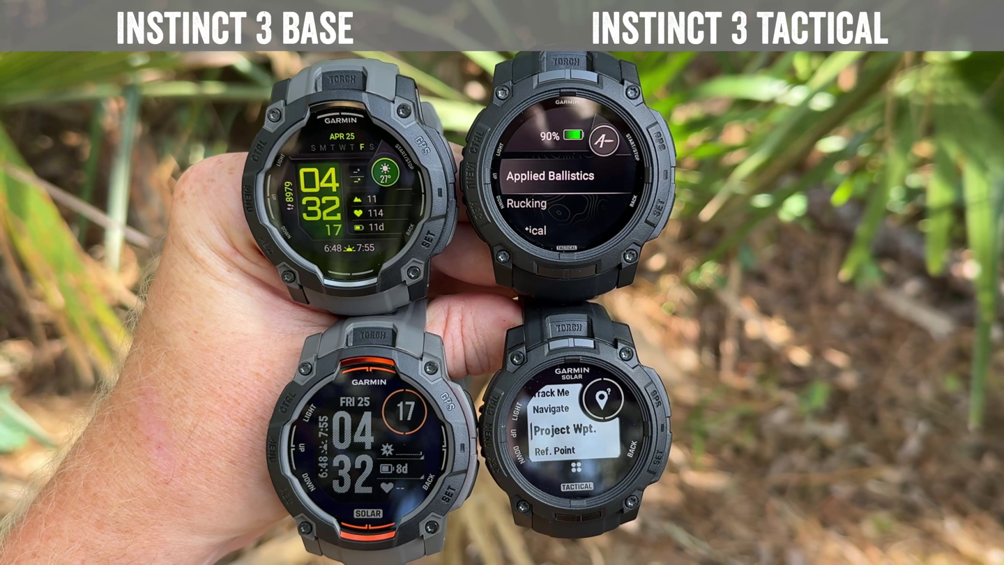 Garmin Instinct 3 Tactical vs Instinct 3 Hands-on: Everything You