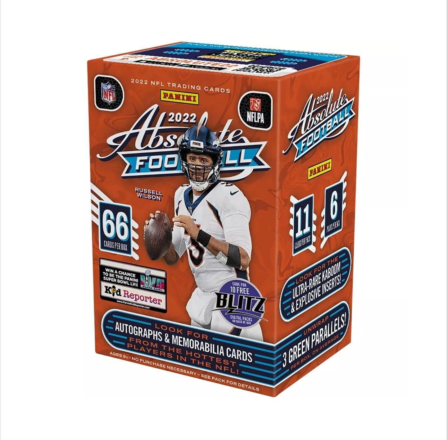 2022 Panini Absolute Football NFL Trading Card Blaster Box | GameStop