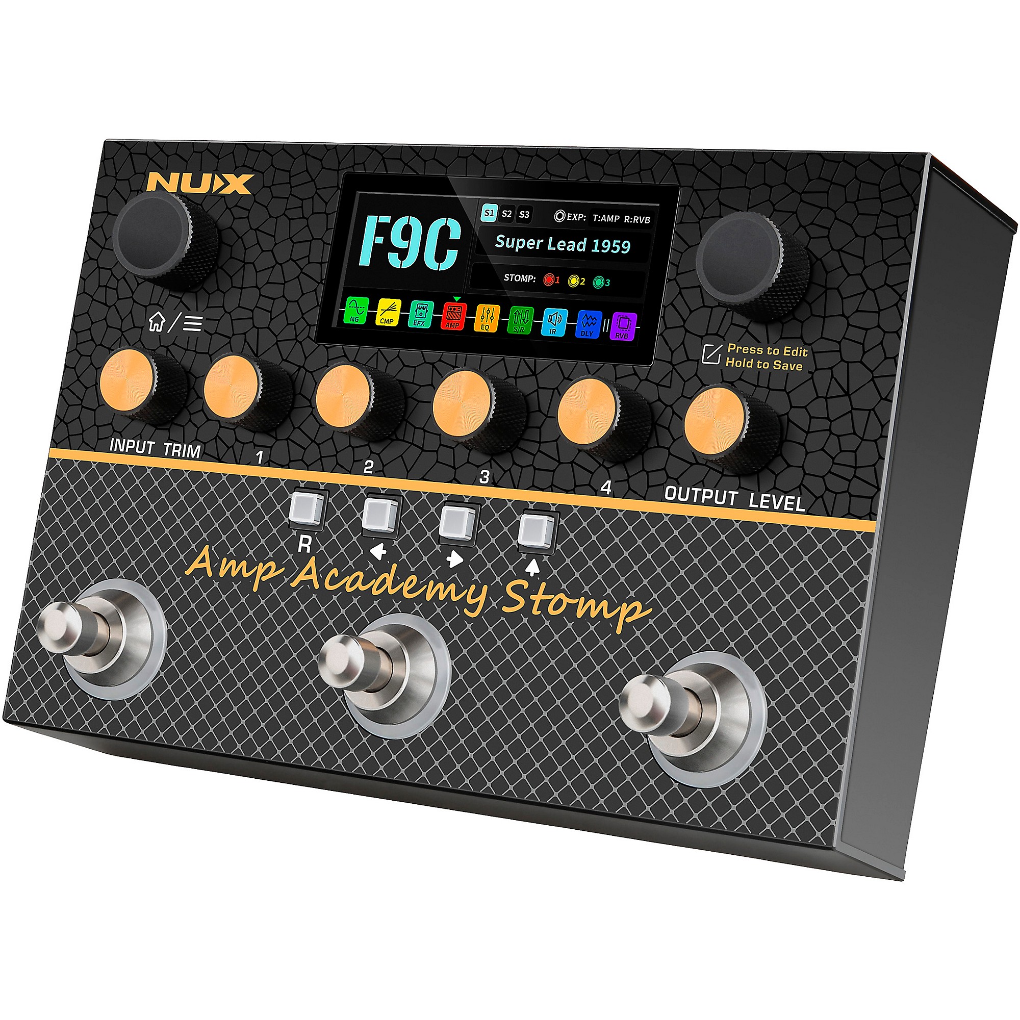 NUX Amp Academy Stomp Compact Modeler and Amp Profile Loader Pedal