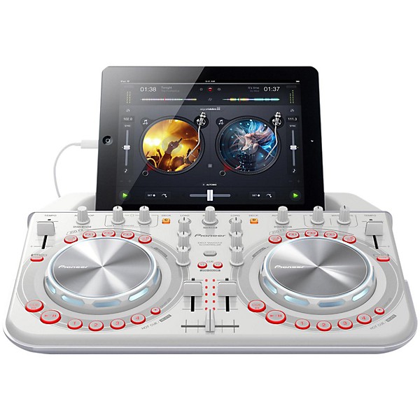 Pioneer DJ DDJ-WeGO2-W Compact iOS DJ Contoller (White) | Guitar