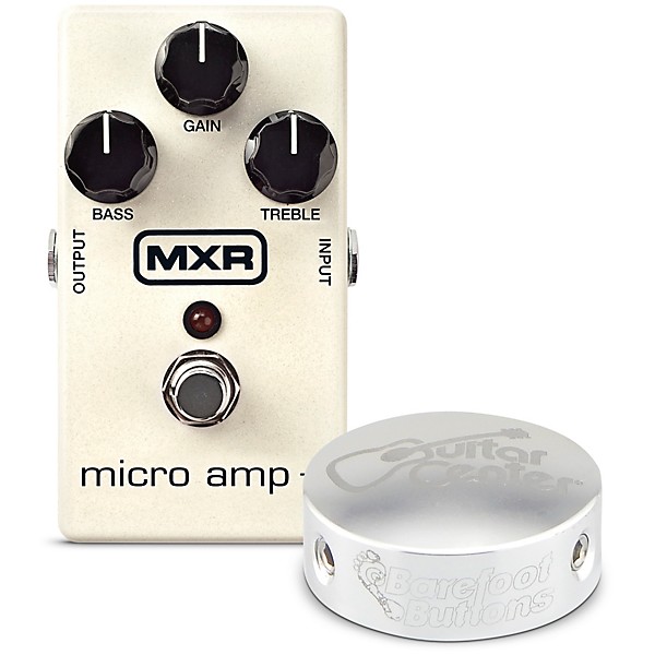 MXR M233 Micro Amp Plus Effects Pedal With Free Barefoot Buttons