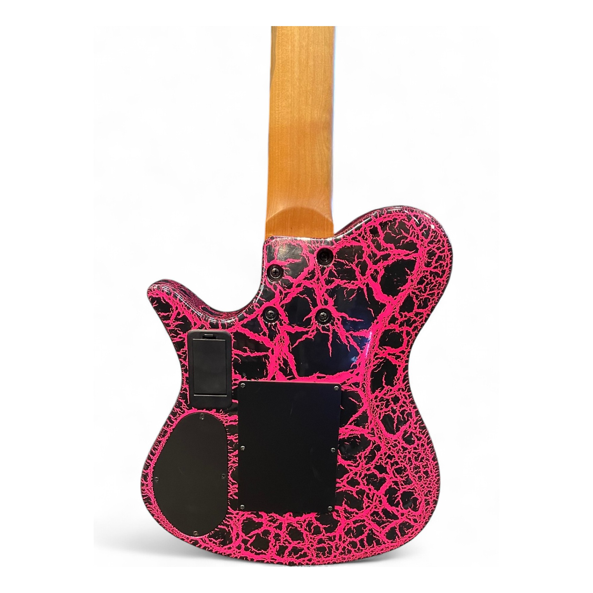 Used Kiesel ZEUS ZX7 CRACKLE HOT PINK Solid Body Electric Guitar