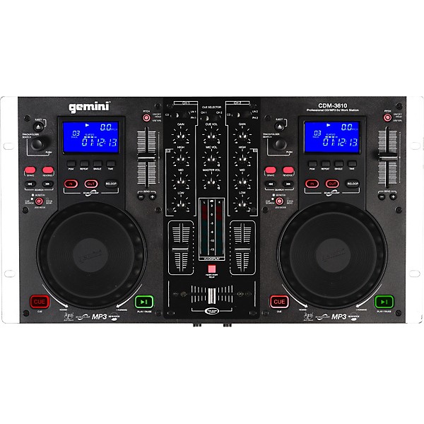 Gemini CDM-3610 Dual CD/MP3 Mixing Console | Guitar Center