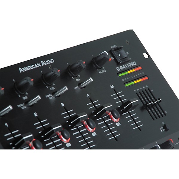 Open Box American Audio Q-2411 PRO 4-Channel DJ Mixer | Guitar Center