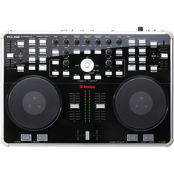 Open Box Vestax VCI-300 DJ Controller with Serato ITCH Black