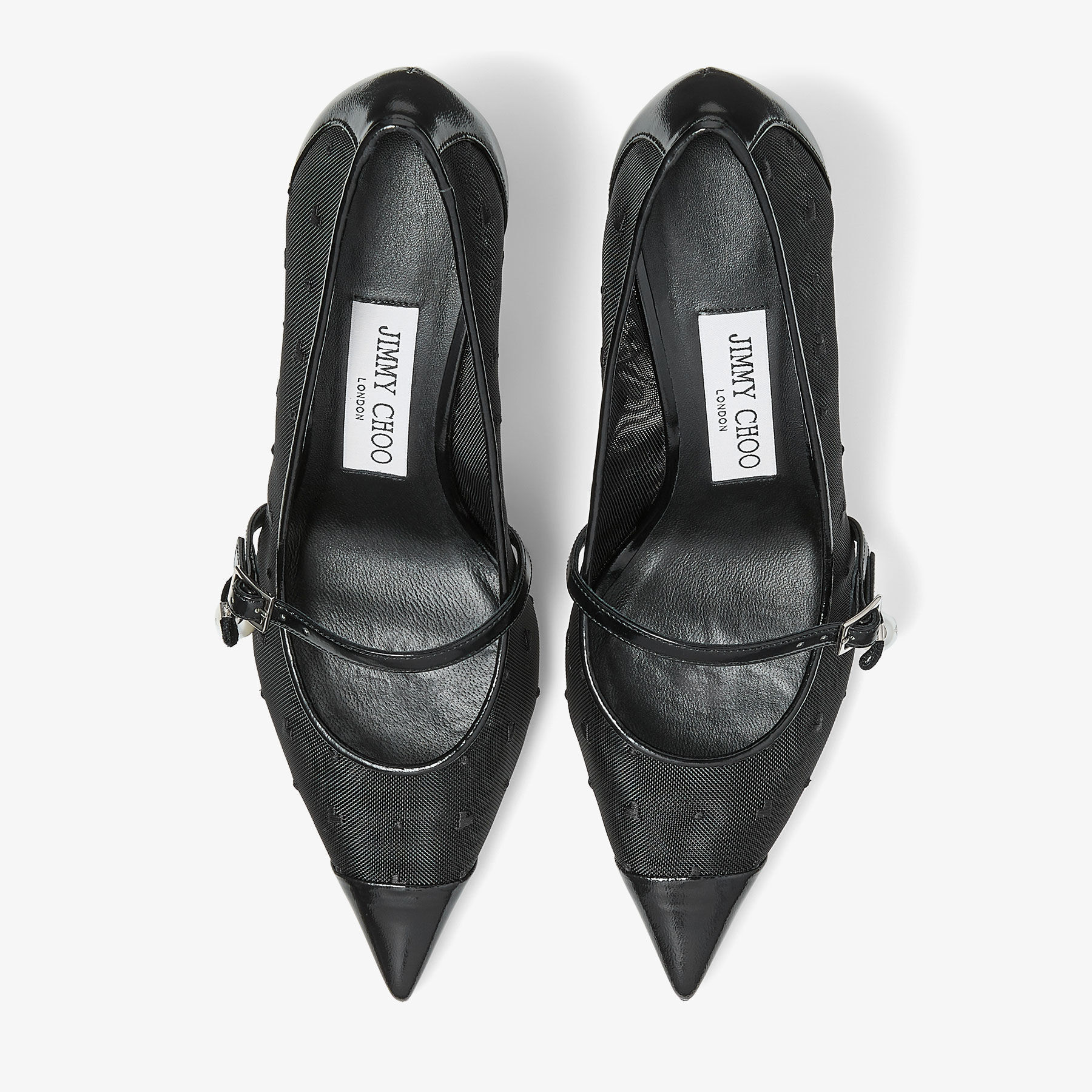 アレン パンプス 65 | ブラック スパッツォラート / ハートメッシュ