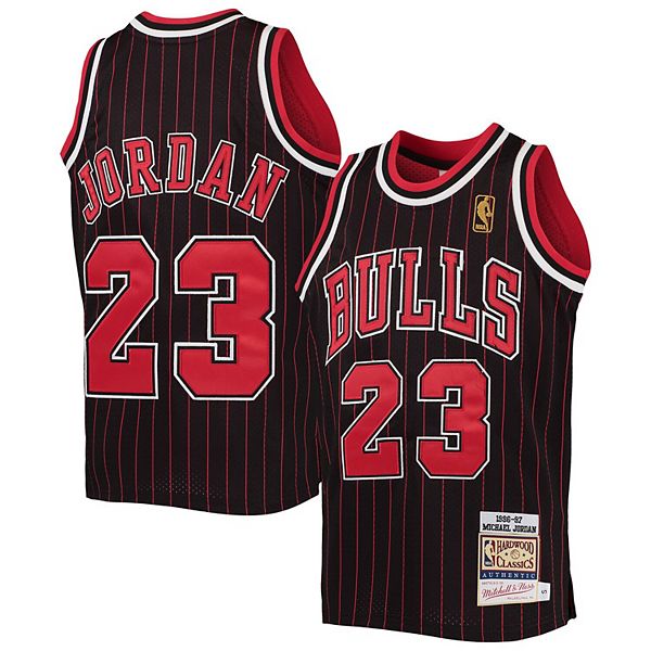 Youth Mitchell & Ness Michael Jordan Black/Red Chicago Bulls 1996