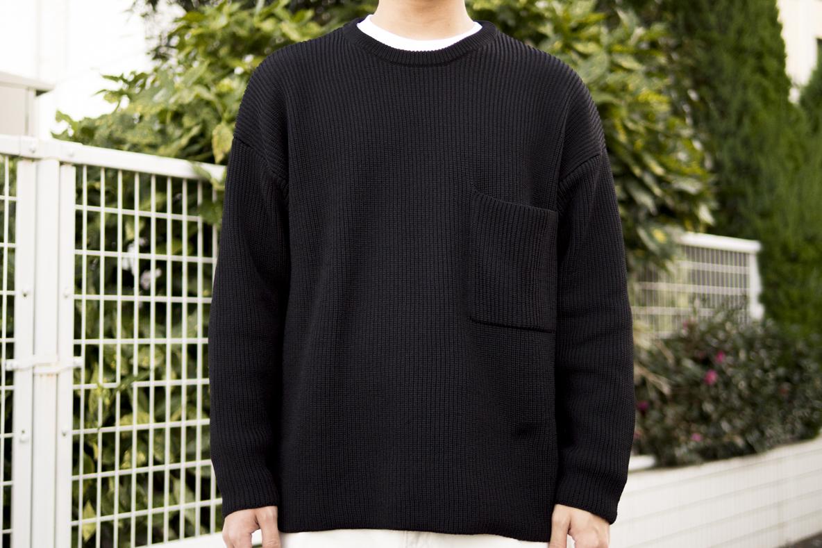 理想のユル感シルエット！ MUJI Laboの「畦編みクルーネックセーター