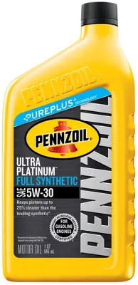 Pennzoil Ultra Platinum Motor Oil 5W30 Full Synthetic 1 qt (US