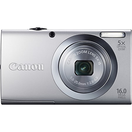 Canon PowerShot A2400 IS 16 Megapixel Compact Camera Silver