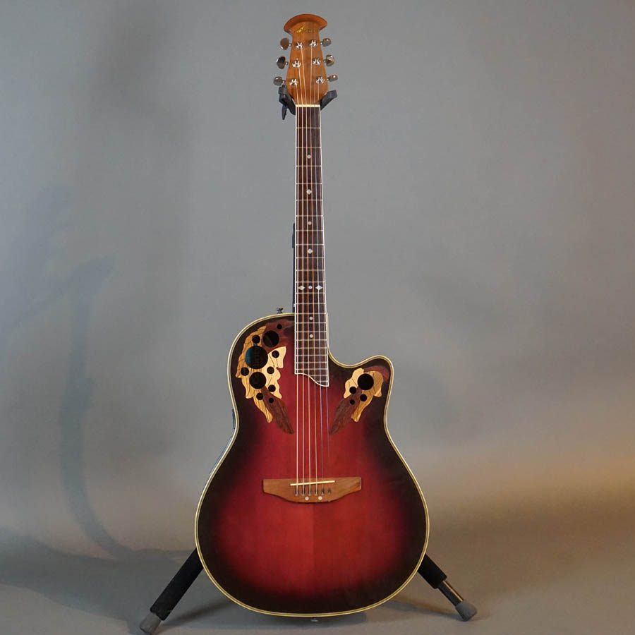 Ovation Celebrity Deluxe CS257 Dark Red Burst w/Case - Used