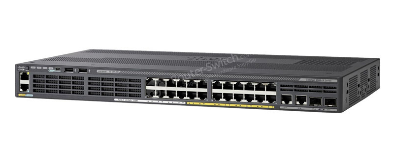 Cisco WS-C2960X-24PSQ-L 24x GigE 8x PoE 2x SFP LAN Base Switch