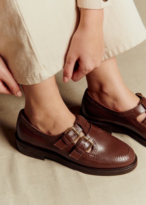 Candice Loafers - Iced Mocha - Bovine leather - Sézane