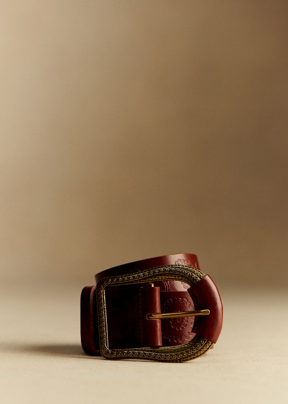 Suzie Belt - Heritage Leather Smooth Chocolate - Bovine leather