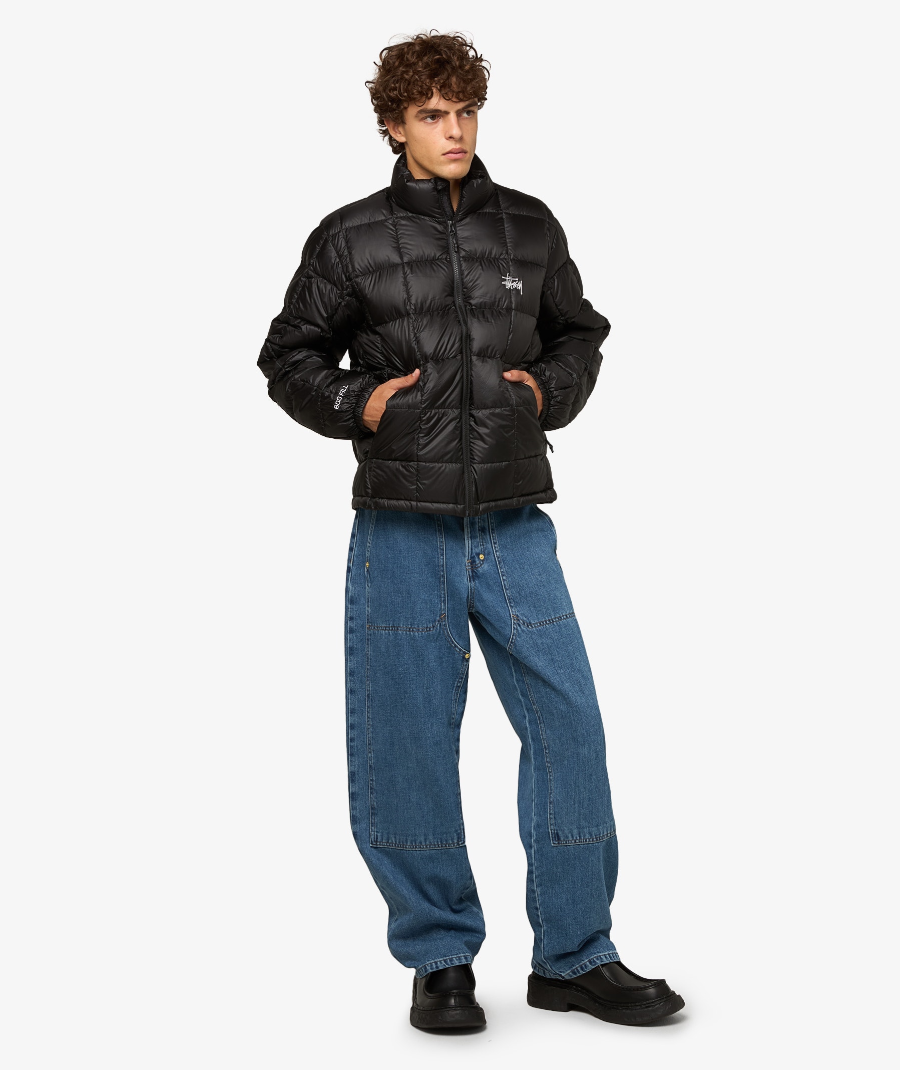 Stüssy Midweight Hooded Puffer | Black | SVD USA