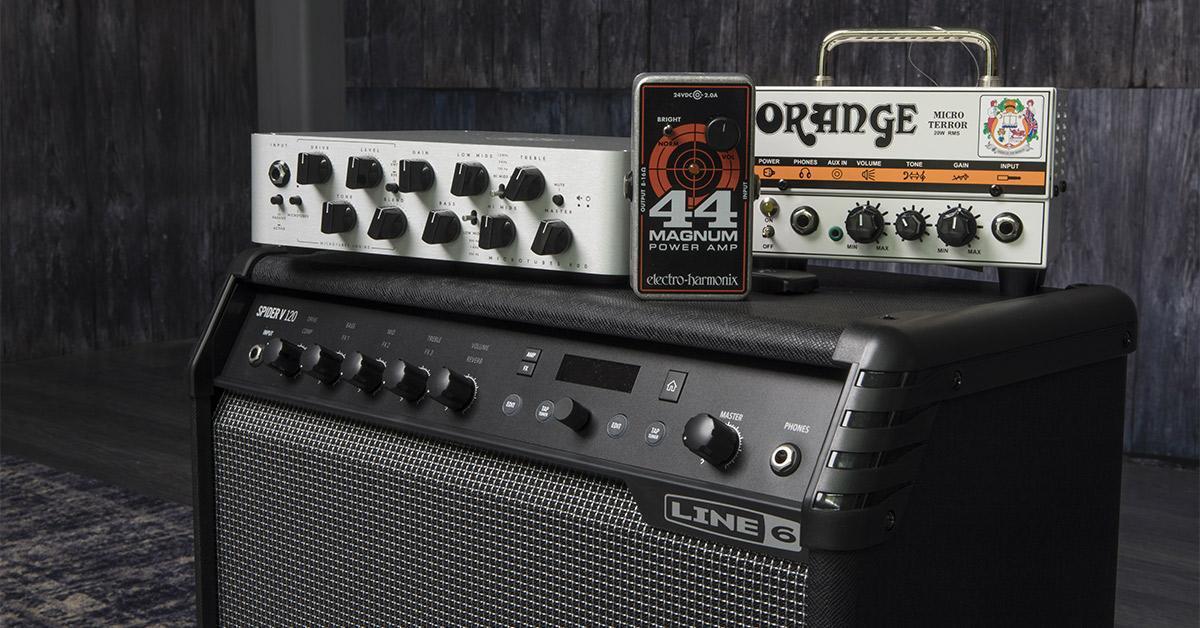 Electro-Harmonix 44 Magnum 44-watt Guitar Amplifier Pedal | Sweetwater