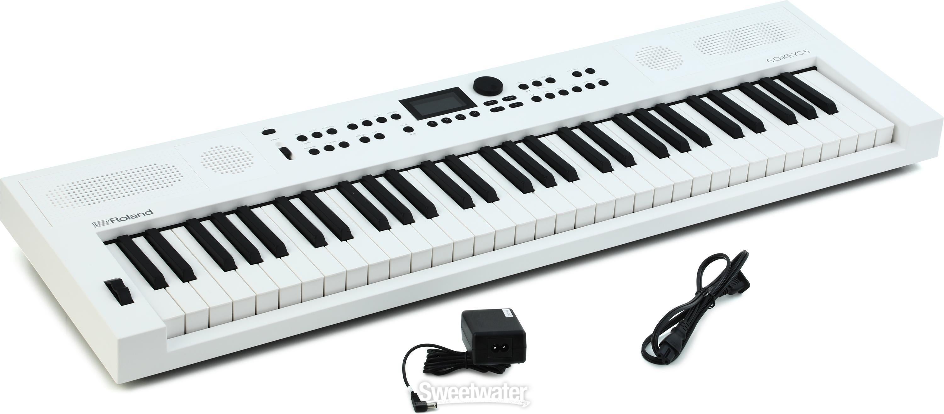 Roland GO:KEYS 5 Keyboard - White | Sweetwater