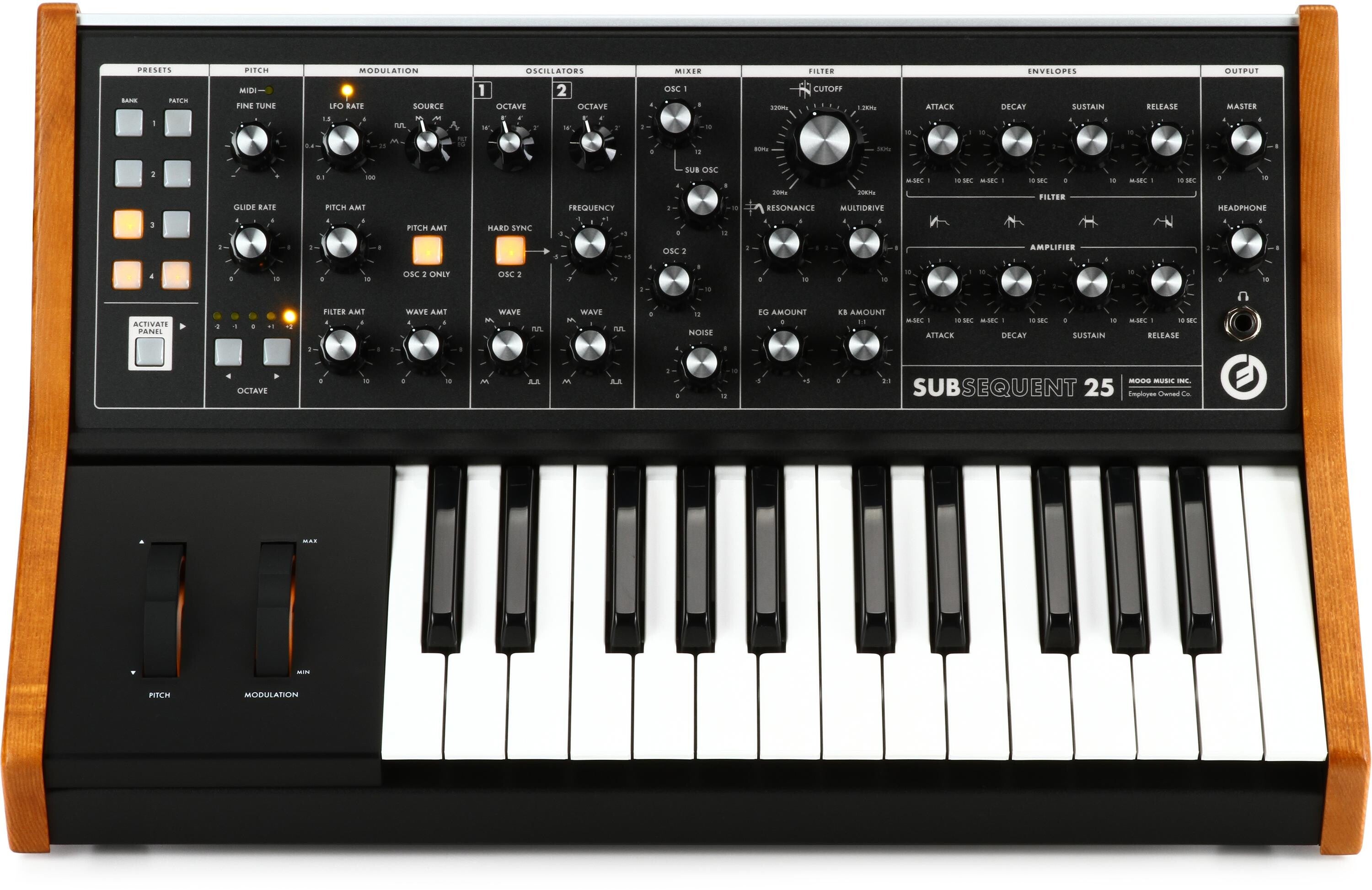 Moog Subsequent 25 Analog Synthesizer | Sweetwater