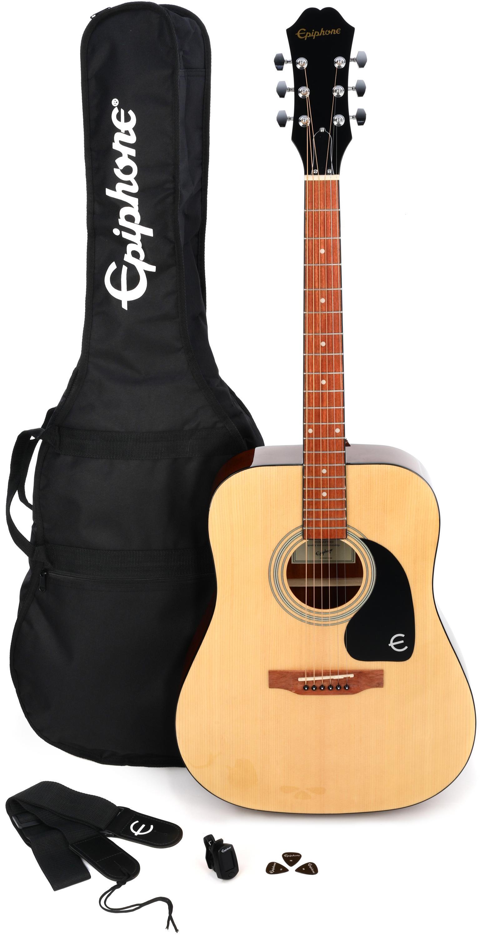 Epiphone Songmaker Acoustic Guitar Player Pack (DR-100) - Natural
