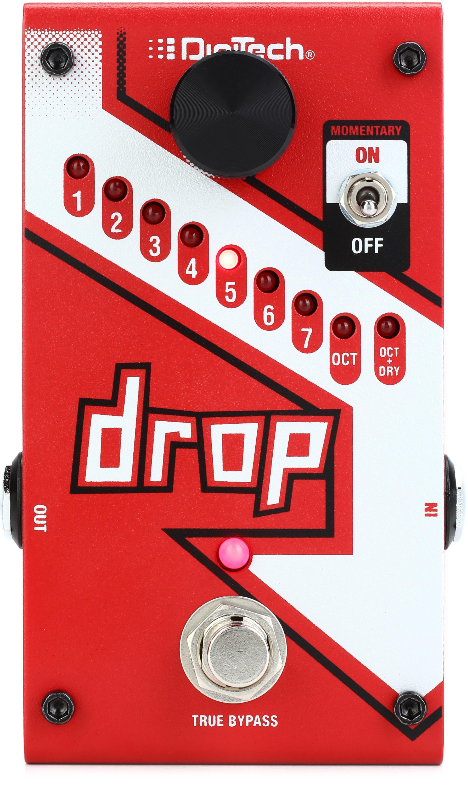 DigiTech Drop Polyphonic Drop-tune Pitch-shift Pedal - Red