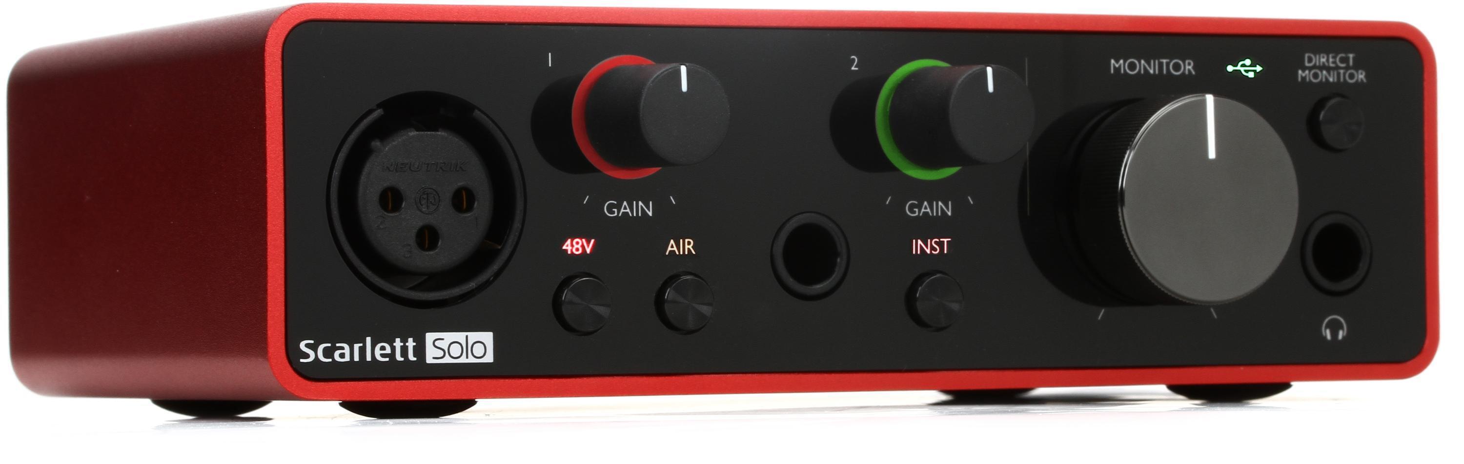 Focusrite Scarlett Solo 3rd Gen USB Audio Interface | Sweetwater