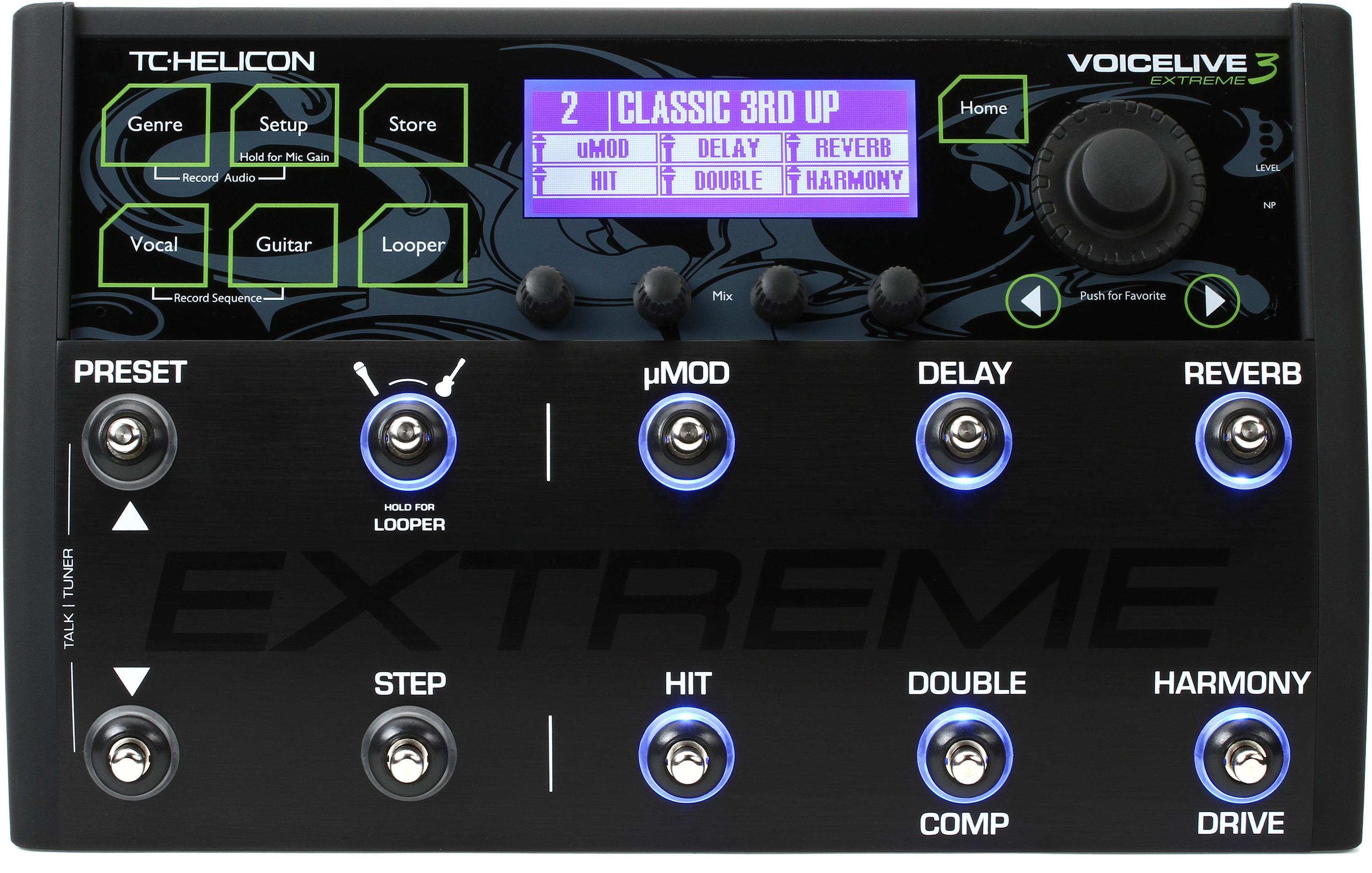 TC-Helicon VoiceLive 3 Extreme Guitar and Vocal Effects Processor