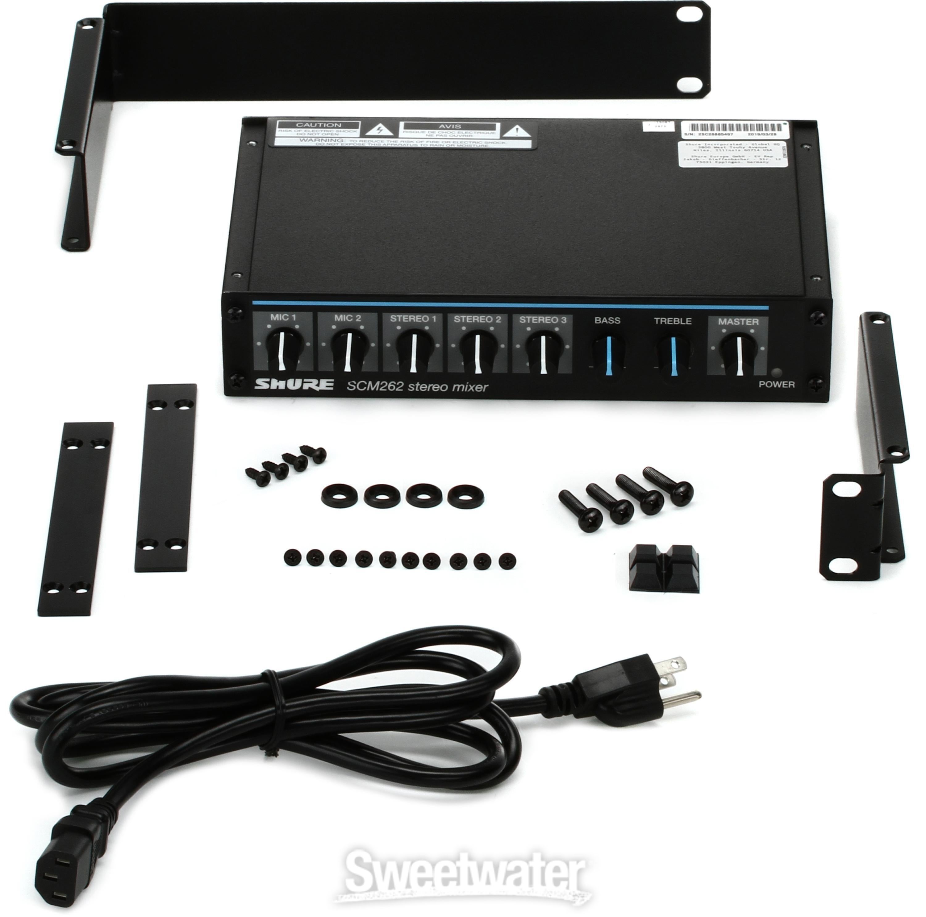 Shure SCM262 Microphone and Stereo Line Mixer | Sweetwater