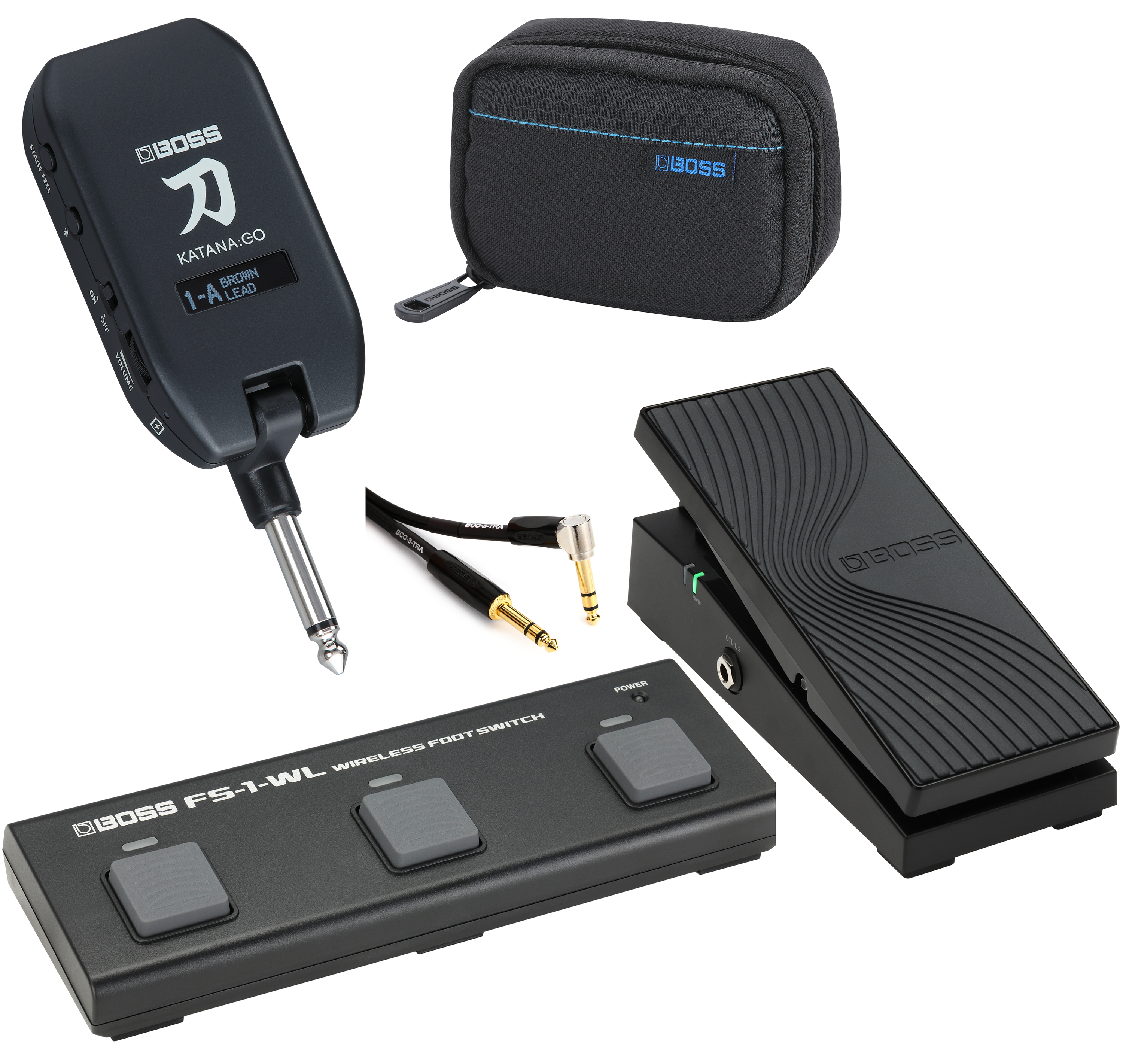 Boss Katana:Go Mini Guitar Headphone Amp with Wireless Footswitch