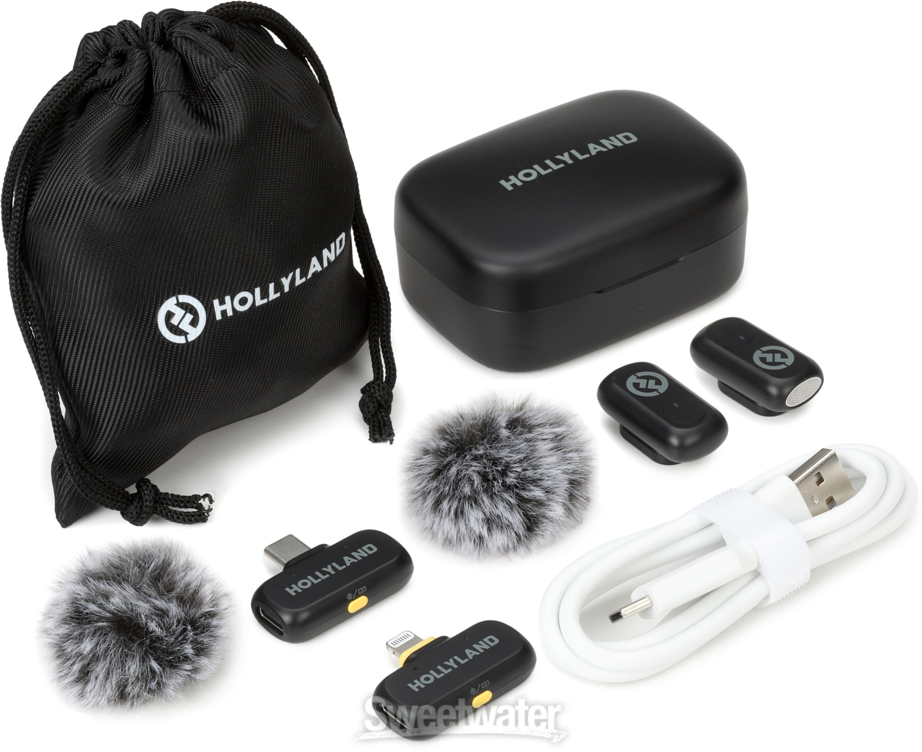 Hollyland LARK A1 Combo Digital Wireless Microphone System - Space