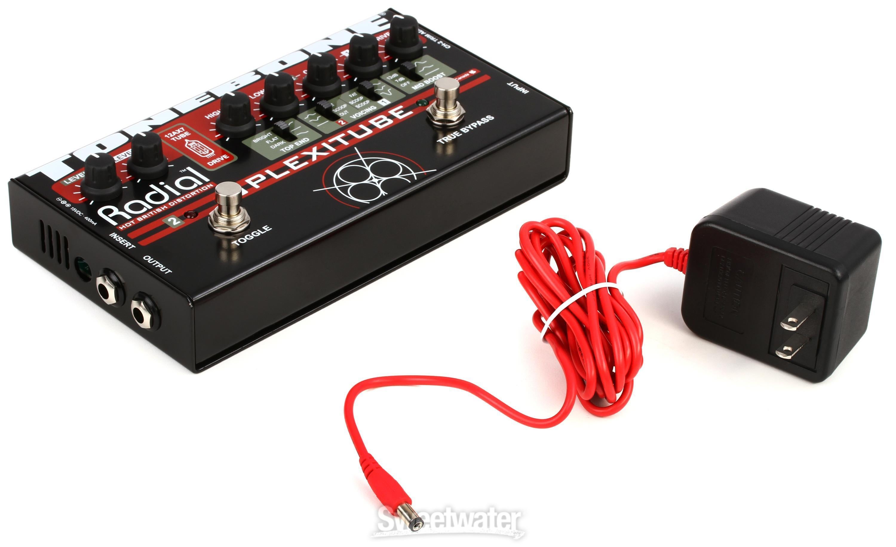Radial Tonebone Plexitube 2-channel Tube Distortion Pedal | Sweetwater