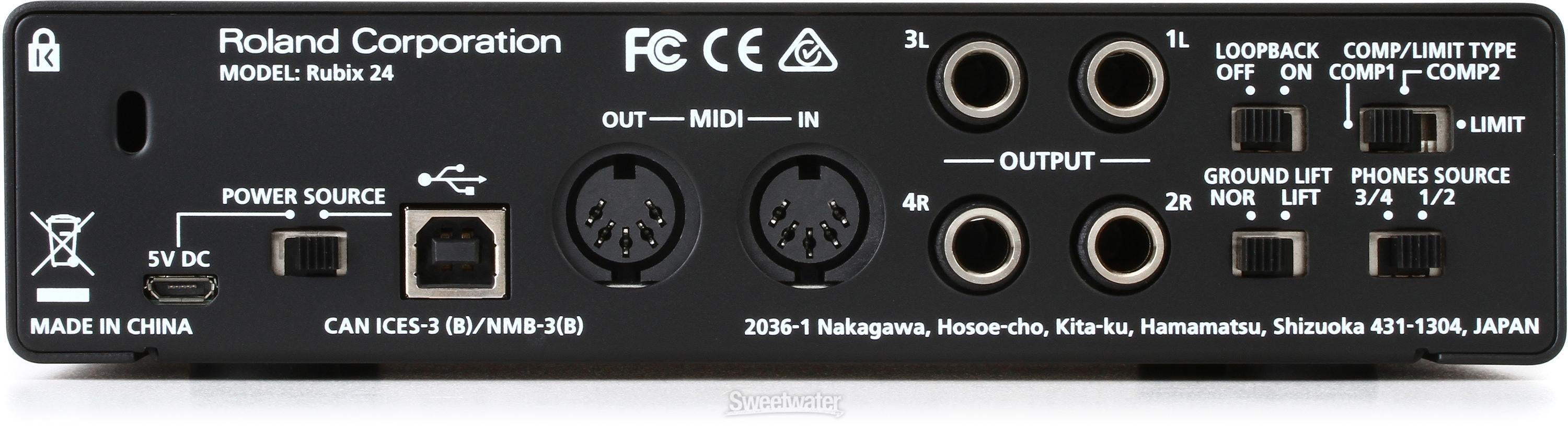 Roland Rubix 24 USB Audio Interface Reviews | Sweetwater